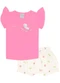 Pulla Bulla - Conjunto Cotton Menina Branco - variação: Rosa