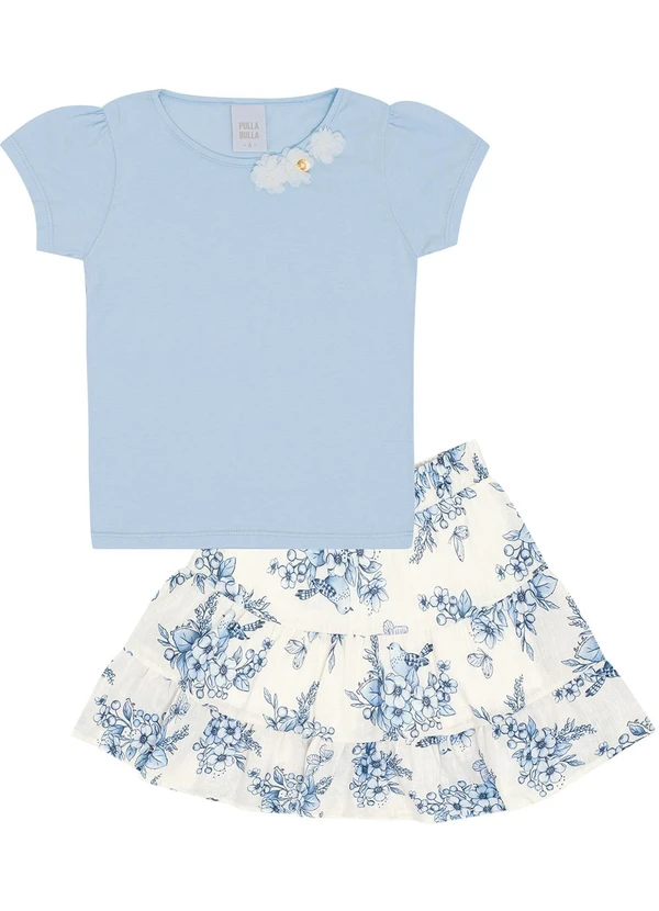 Pulla Bulla - Conjunto Cotton Leve Azul