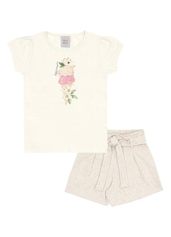 Pulla Bulla - Conjunto Cotton Leve Bege