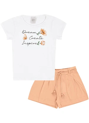 Pulla Bulla - Conjunto Cotton Leve Branco - PULLA BULLA