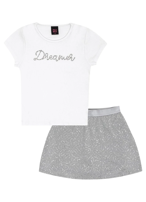 Pulla Bulla - Conjunto Cotton Leve Branco