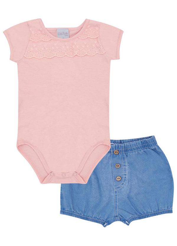 Pulla Bulla - Conjunto Cotton Leve Menina Rosa