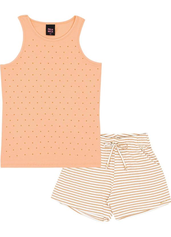 Pulla Bulla - Conjunto Cotton Leve Laranja