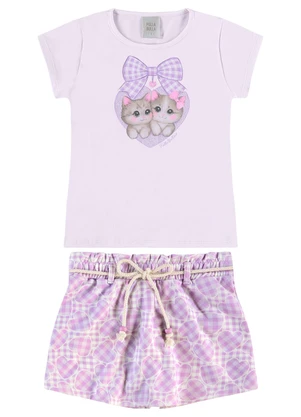 Pulla Bulla - Conjunto Cotton Leve Lilas - PULLA BULLA