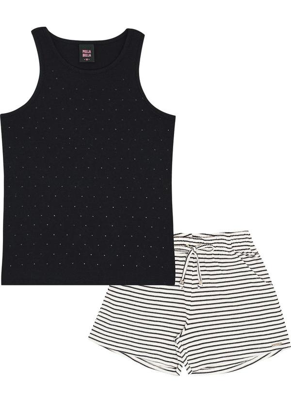Pulla Bulla - Conjunto Cotton Leve Preto