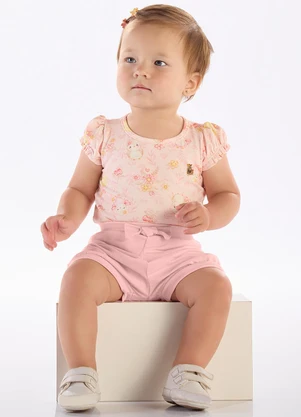 Pulla Bulla - Conjunto Cotton Leve Rosa - PULLA BULLA