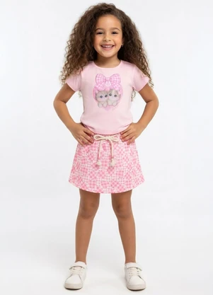 Pulla Bulla - Conjunto Cotton Leve Rosa - PULLA BULLA