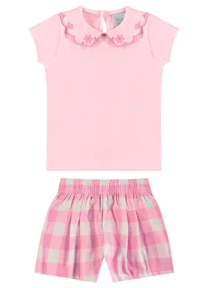 Pulla Bulla - Conjunto Cotton Leve Rosa - PULLA BULLA