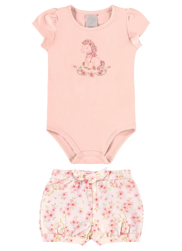 Pulla Bulla - Conjunto Cotton Leve Trabalhado Rosa