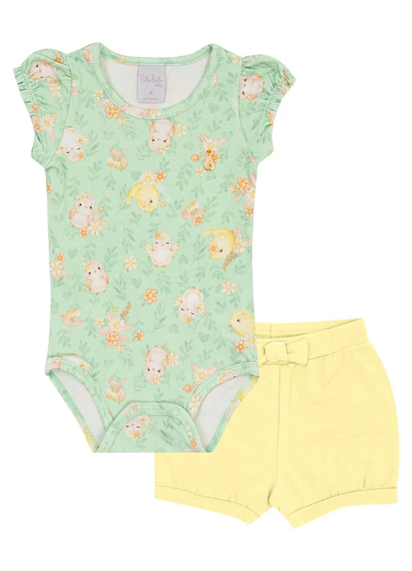 Pulla Bulla - Conjunto Cotton Leve Verde