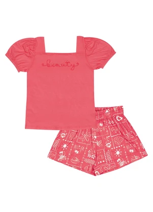 Pulla Bulla - Conjunto Cotton Leve Vermelho - PULLA BULLA
