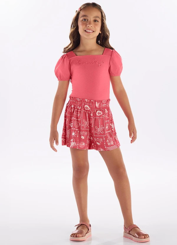 Pulla Bulla - Conjunto Cotton Leve Vermelho