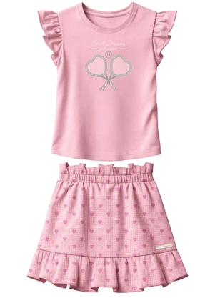 Carinhoso - Conjunto Court Dreams, Match Point Rosa Claro - CARINHOSO