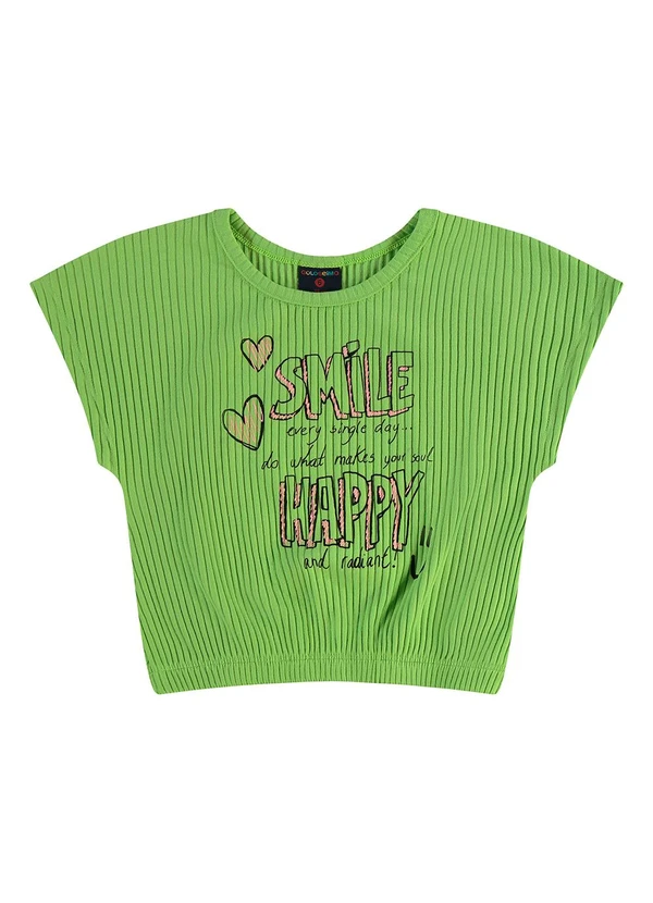 Guloseima - Conjunto Cropped e Short em Ribana Verde 2