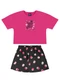 Bee Loop - Conjunto Cropped e Short-Saia Rosa - variação: Rosa