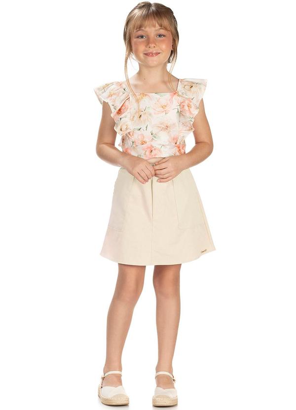 Amada - Conjunto Cropped em Malha e Short Nude