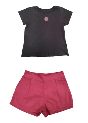 Lilica Ripilica - Conjunto Curto Bebê Preto - LILICA RIPILICA