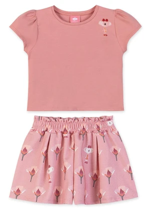 Lilica Ripilica - Conjunto Curto Bebê Rosa - LILICA RIPILICA