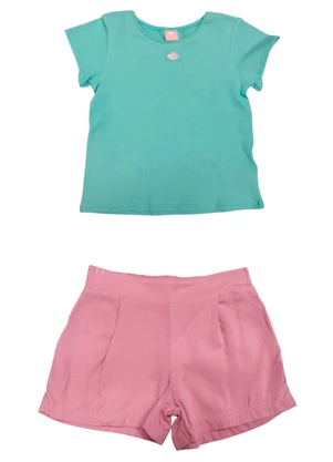 Lilica Ripilica - Conjunto Curto Bebê Rosa - LILICA RIPILICA