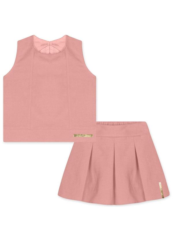 Lilica Ripilica - Conjunto Curto Feminino Bebê Rosa
