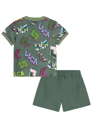 Lilica Ripilica - Conjunto Curto Menina Infantil Verde - LILICA RIPILICA
