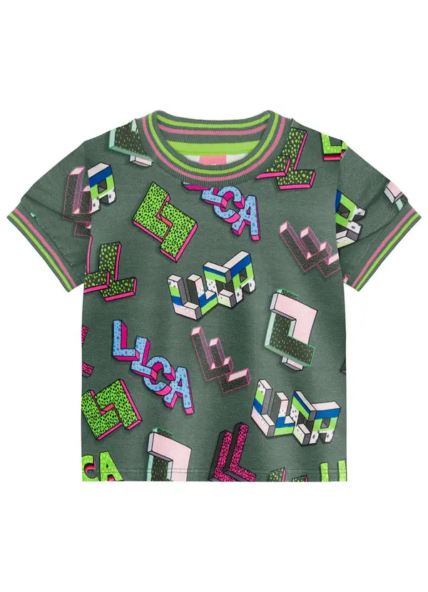 Lilica Ripilica - Conjunto Curto Menina Infantil Verde 2