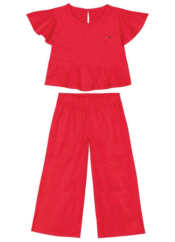 Marisol - Conjunto Curto Menina Vermelho