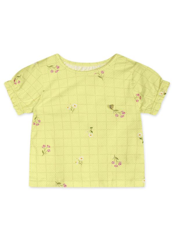 Marisol - Conjunto Curto Floral Infantil Feminino  Verde 2
