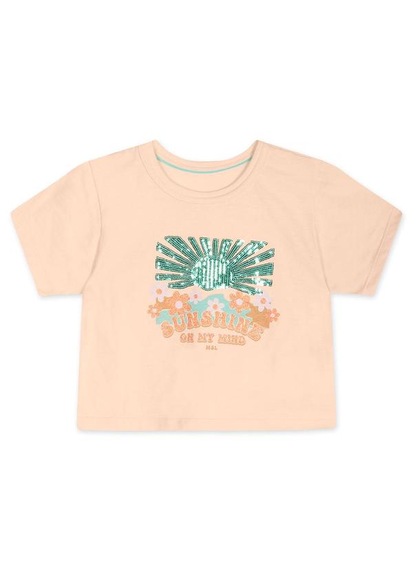 Marisol - Conjunto Curto Infantil Feminino Bege 2