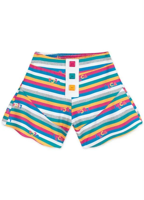 Lilica Ripilica - Conjunto Curto Infantil MeninaBranco 4