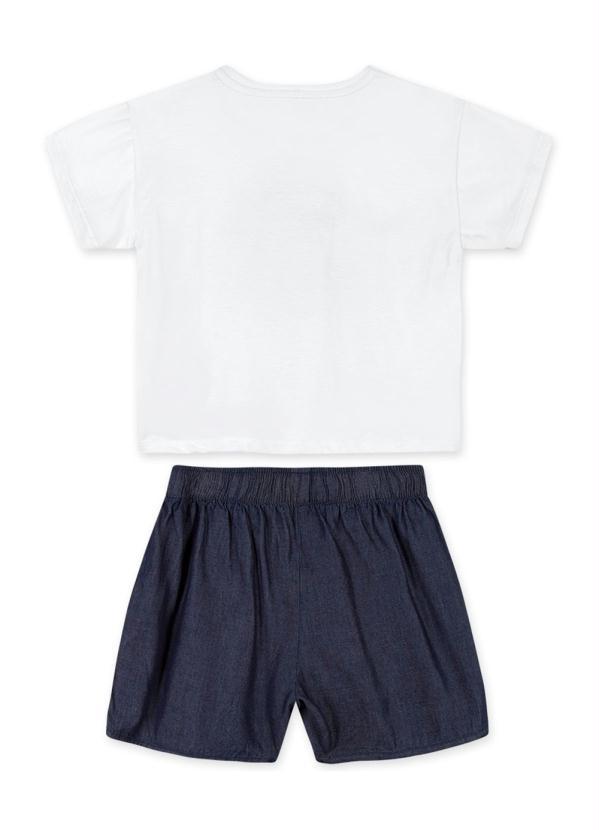 Marisol - Conjunto Curto Infantil MeninaBranco 2