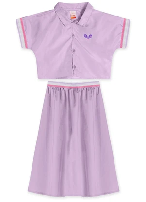 Marisol - Conjunto Curto Infantil Menina Lilás - MARISOL