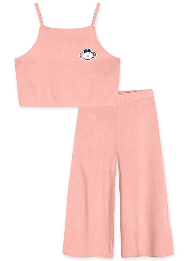 Lilica Ripilica - Conjunto Curto Infantil Menina Rosa