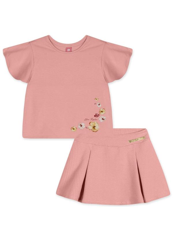 Lilica Ripilica - Conjunto Curto Infantil Feminino Rosa