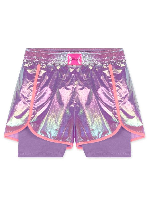 Marisol - Conjunto Curto Infantil Feminino Roxo 2