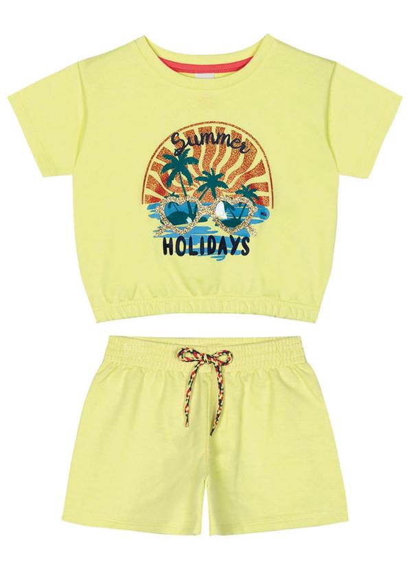 Marisol - Conjunto Curto Infantil Menina Verde