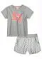 Lilica Ripilica - Conjunto Curto Malha Menina Cinza - variação: Cinza