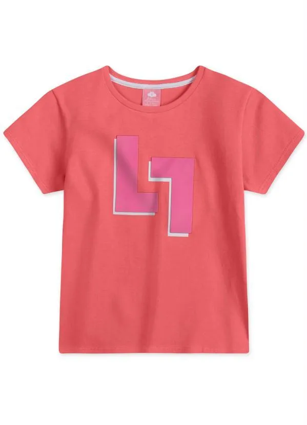 Lilica Ripilica - Conjunto Curto Malha Menina Laranja 3