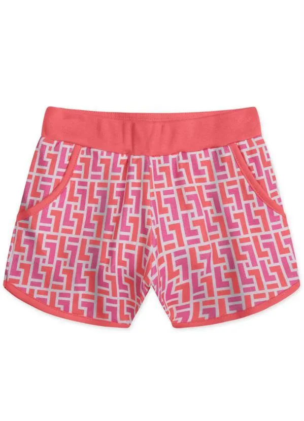 Lilica Ripilica - Conjunto Curto Malha Menina Laranja 5