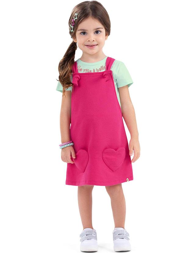 Alenice - Conjunto Cute Heart Menina Verde