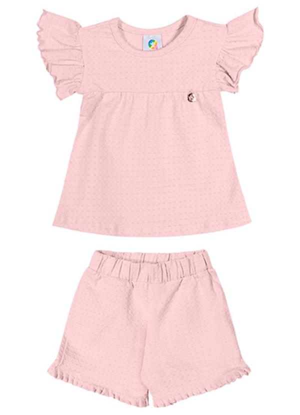 Alenice - Conjunto Cute Menina Rosa