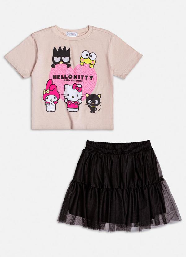 Momi - Conjunto da Hello Kitty e Amigos Bege