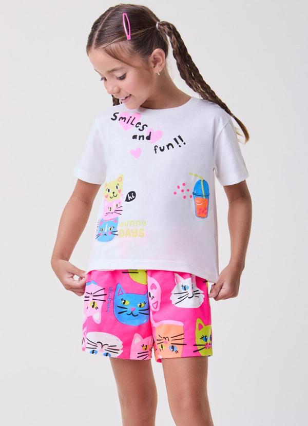Bimbi - Conjunto de Gatinhos Smiles And Fun Pink