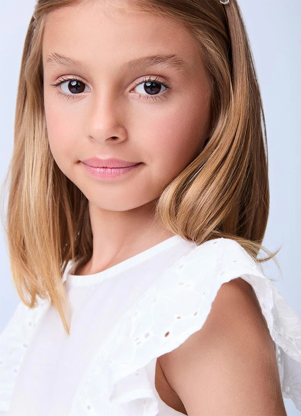 Momi - Conjunto de Laise com Babados Off White 6