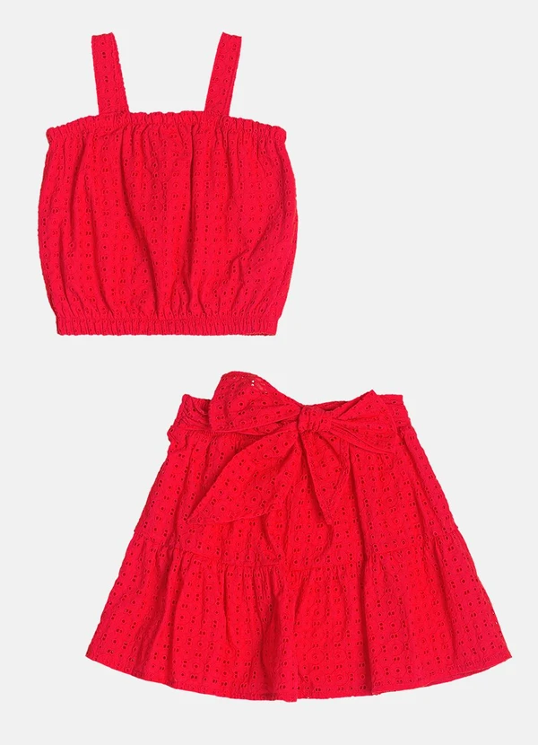Momi - Conjunto de Laise Vermelho 5