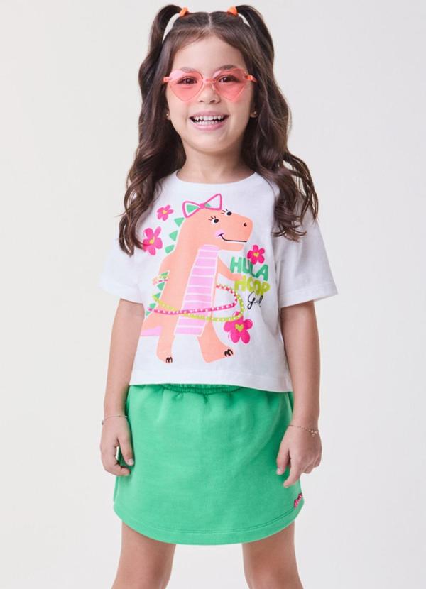Bimbi - Conjunto de Moletom Verde com Dino Fun Verde