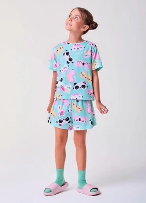 Bimbi - Conjunto de Pijama de Bichinhos Azul - BIMBI