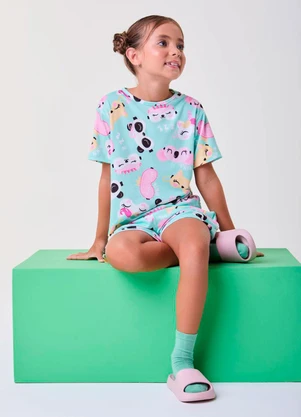 Bimbi - Conjunto de Pijama de Bichinhos Verde - BIMBI