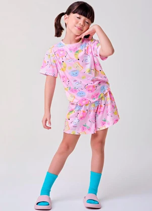 Bimbi - Conjunto de Pijama Rosa Breakfast Rosa - BIMBI