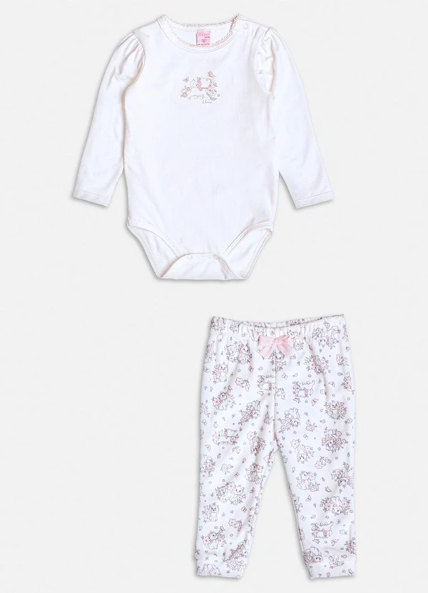 Momi - Conjunto de Plush da Gata Marie Branco